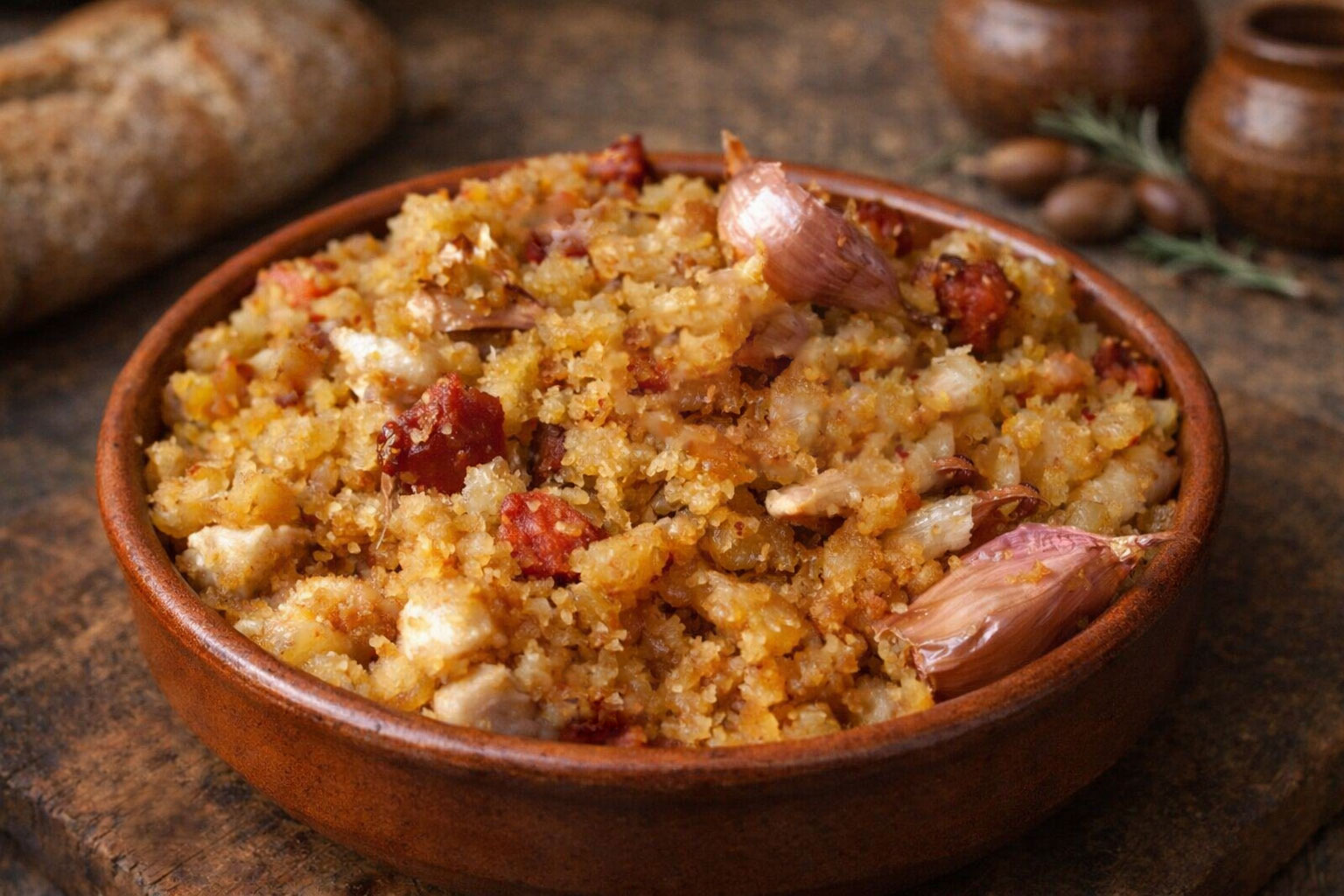 Plato de migas. Turismo gastronómico en los Pedroches